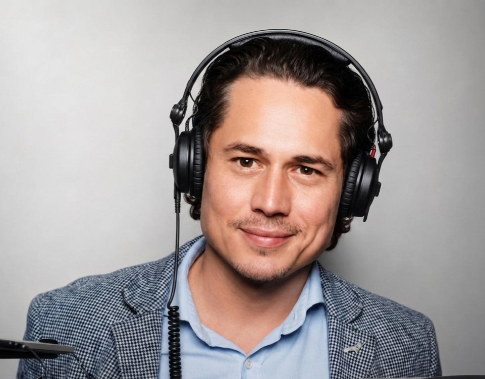 Manuel, DJ manulive, an seinem DJ-Pult